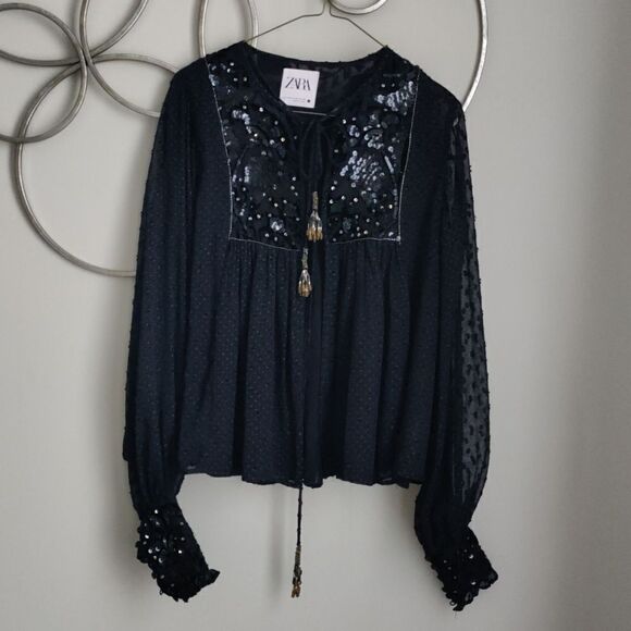 Zara sequin top - Picture 3 of 10